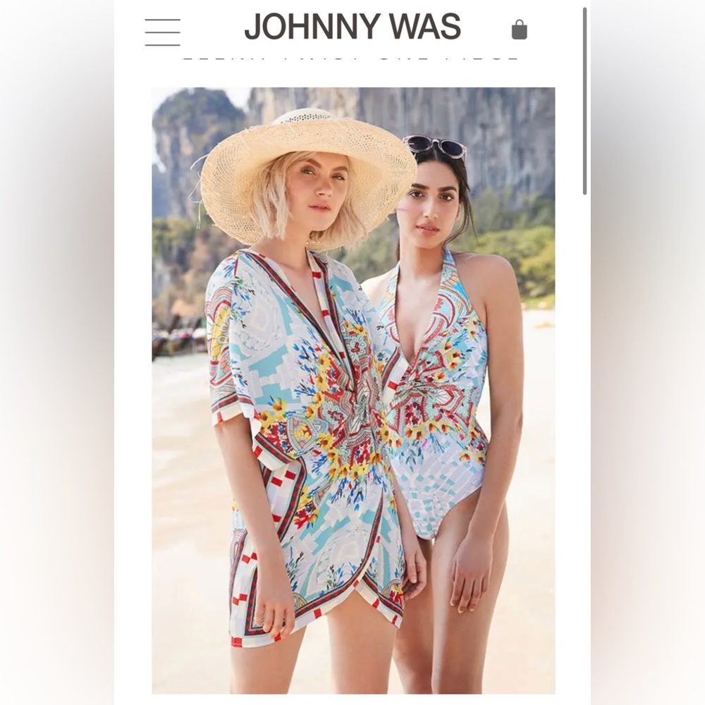 NWT Johnny Was Elena Twist One Piece Swimsuit | Size Small